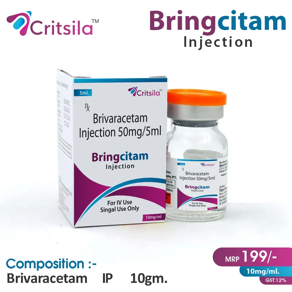Brivaracetam Injection at the best price in PCD Pharma Franchise for seizure control.